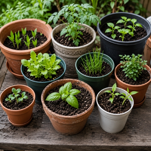 Fresh vegetables from a home garden